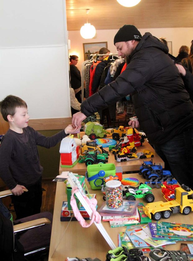 Fullt hus p� barnloppis