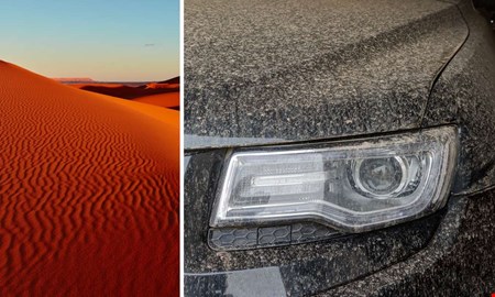 Blodregn på väg mot Skåne